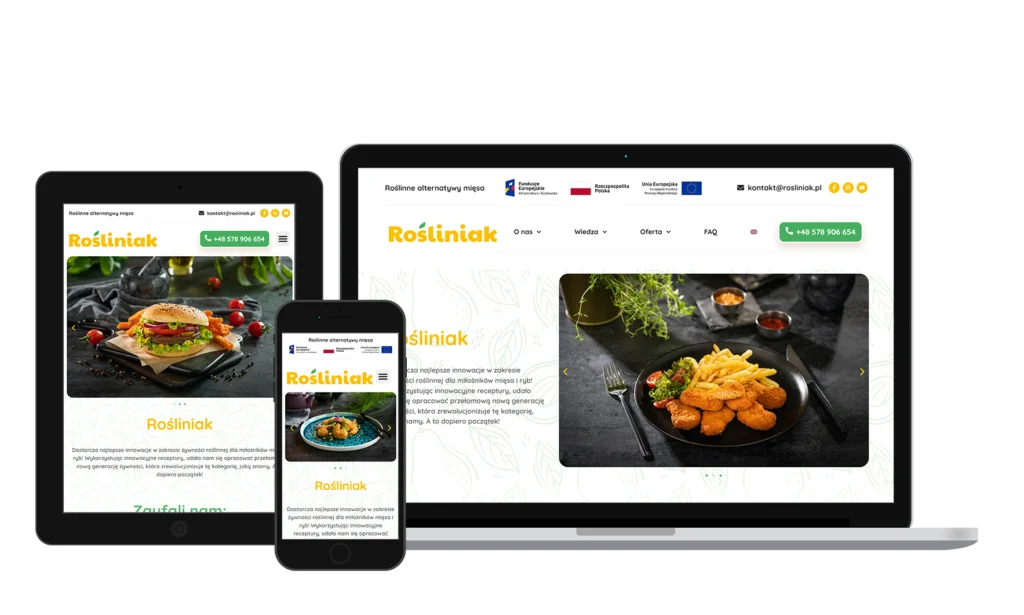 Nowa strona Internetowa dla producenta Rośliniak - Case study - Rozwiązanie
