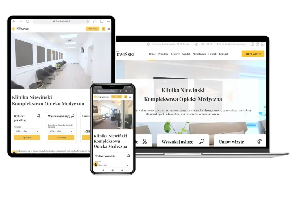 Klinika Niewiński - Optymalizacja SEO z myślą o biznesie i użytkowniku